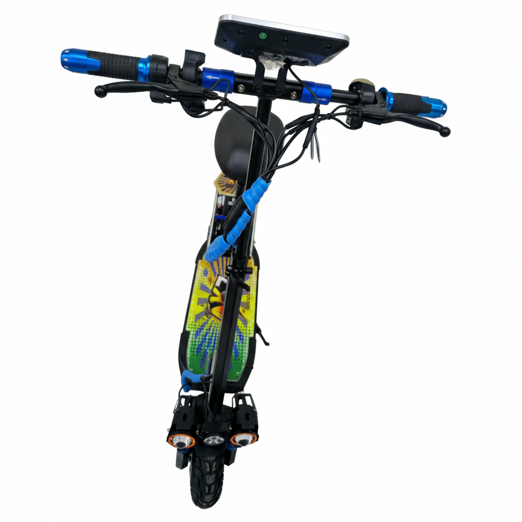 AK7 E10 Pro Electric Scooter – Seated Urban Commuter with RGB