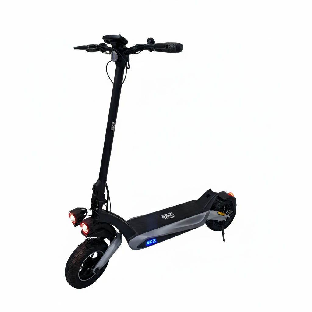 AK7 T2 48V 13Ah High-Speed Electric Scooter with Dual Suspension & Disc Brakes