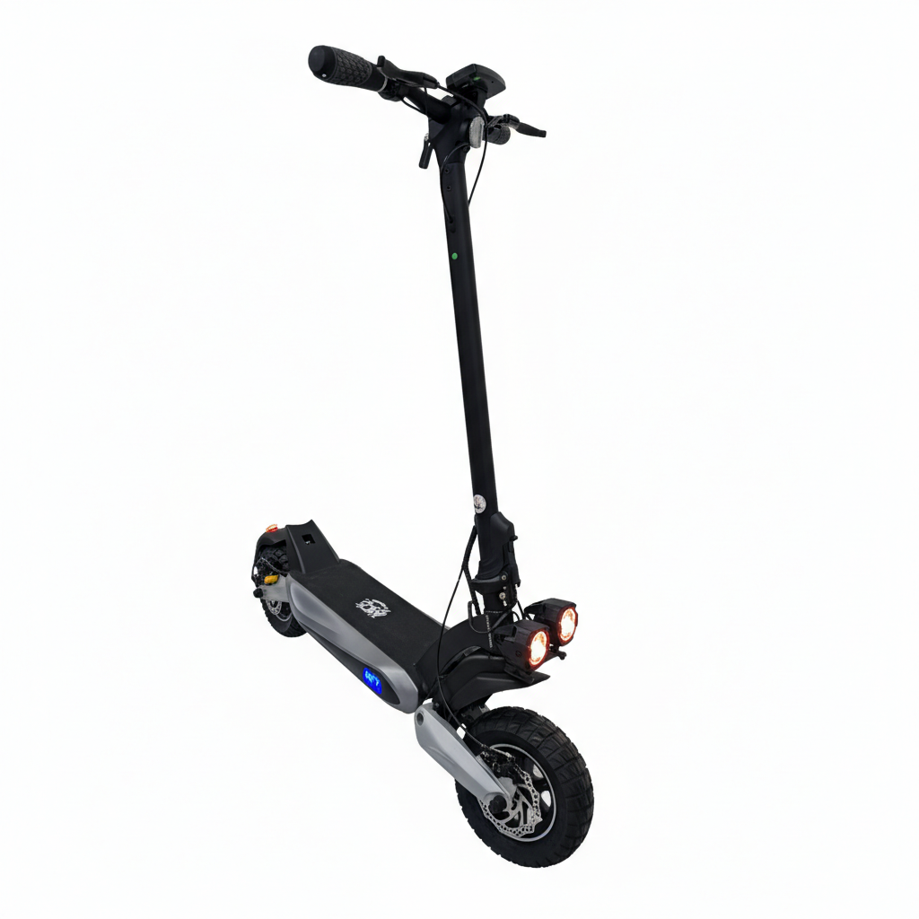 AK7 T2 48V 13Ah High-Speed Electric Scooter with Dual Suspension & Disc Brakes