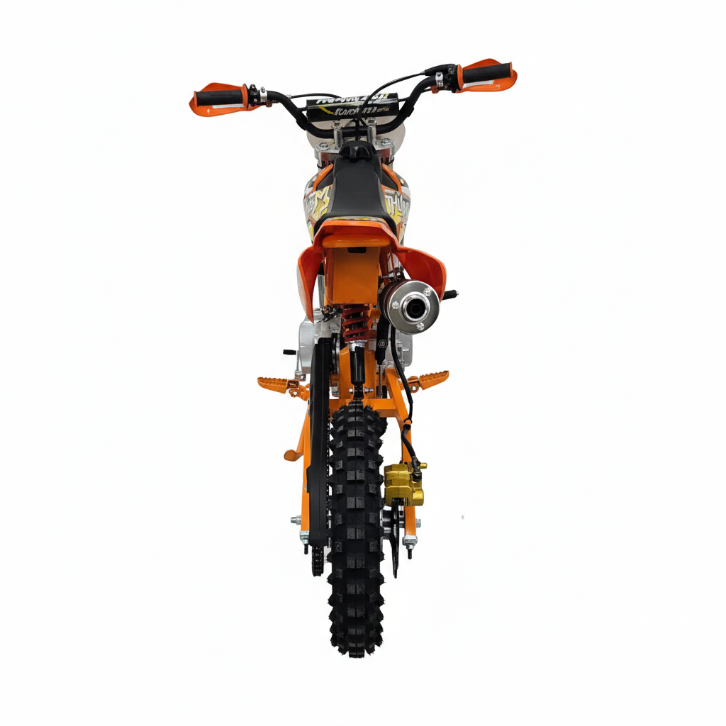 AK7 110cc Manual Clutch Petrol Dirt Bike with Electric Start – Orange