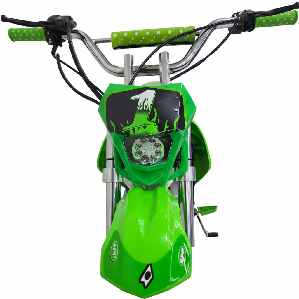 AK7 110cc Manual Clutch Petrol Dirt Bike with Electric Start – Green