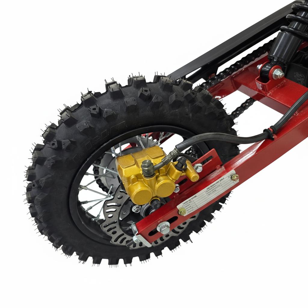AK7 110cc Manual Clutch Petrol Dirt Bike with Electric Start – Red
