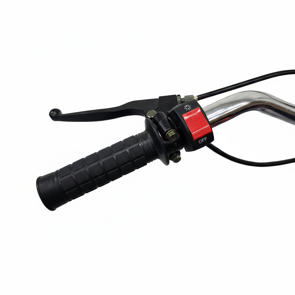 AK7 110cc Manual Clutch Petrol Dirt Bike with Electric Start – Red