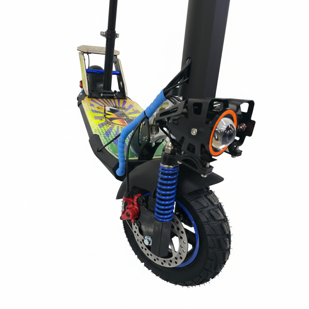 AK7 E10 Pro Electric Scooter – Seated Urban Commuter with RGB