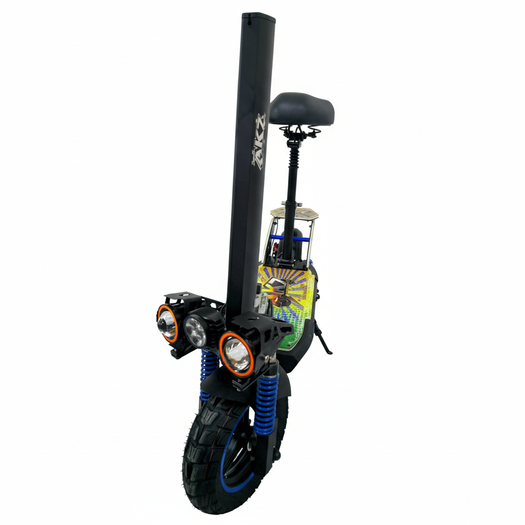 AK7 E10 Pro Electric Scooter – Seated Urban Commuter with RGB