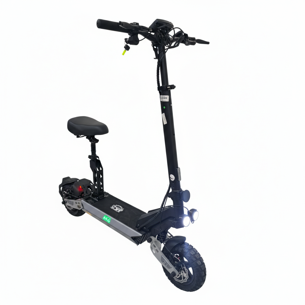 AK7 D3 Max 48V 13Ah High-Speed Electric Scooter with Suspension & Off-Road Tyres
