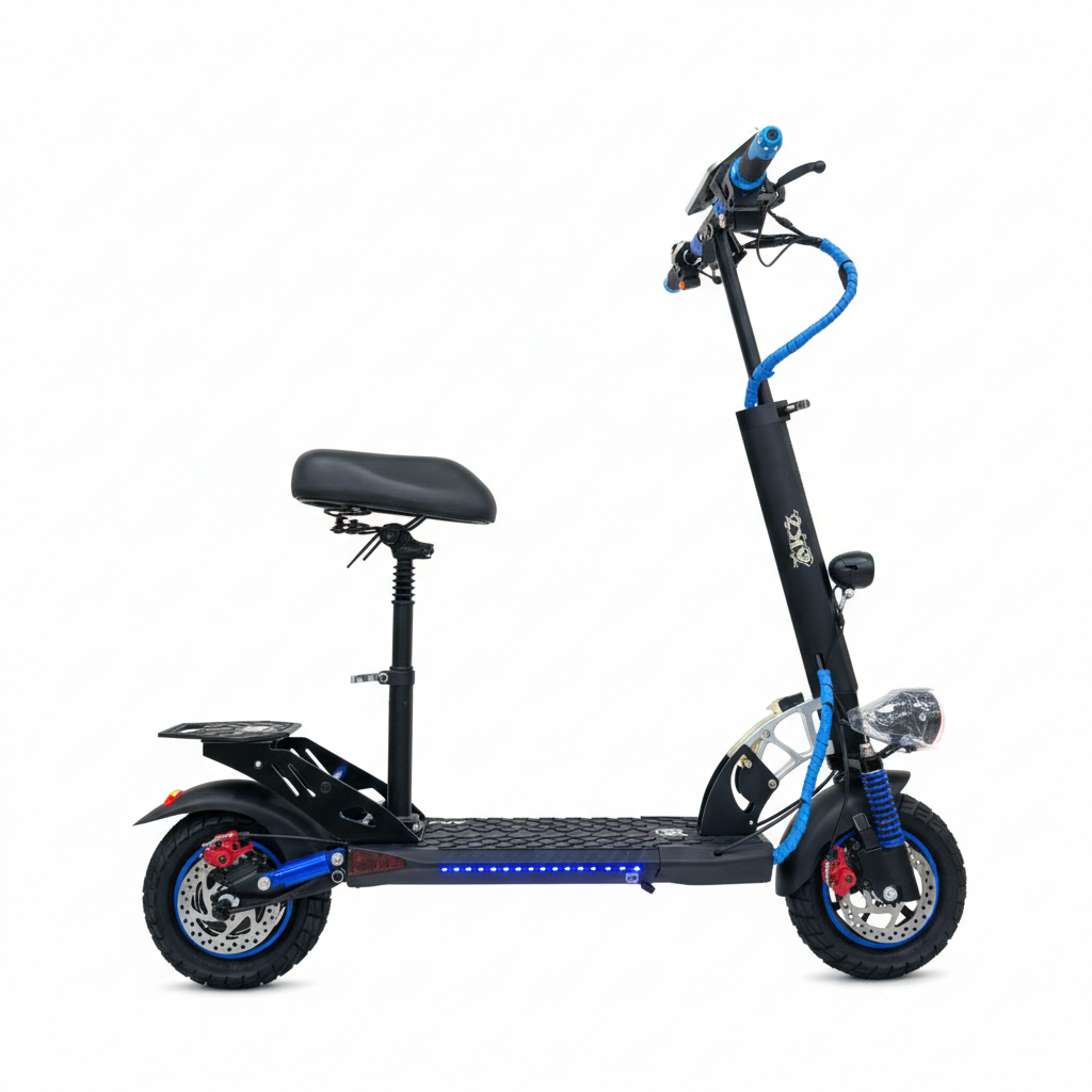 AK7 E10 Rider Electric Scooter – Seated Urban Commuter