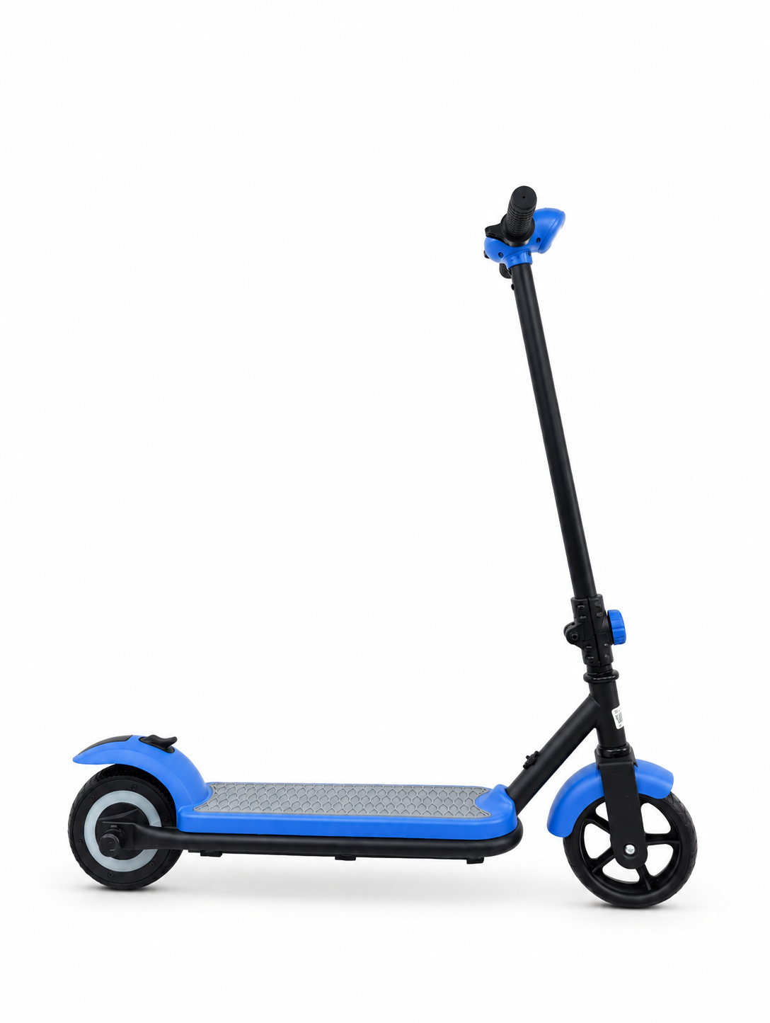 Blue Kids Electric Stand Scooter with LED Lights – Right side view