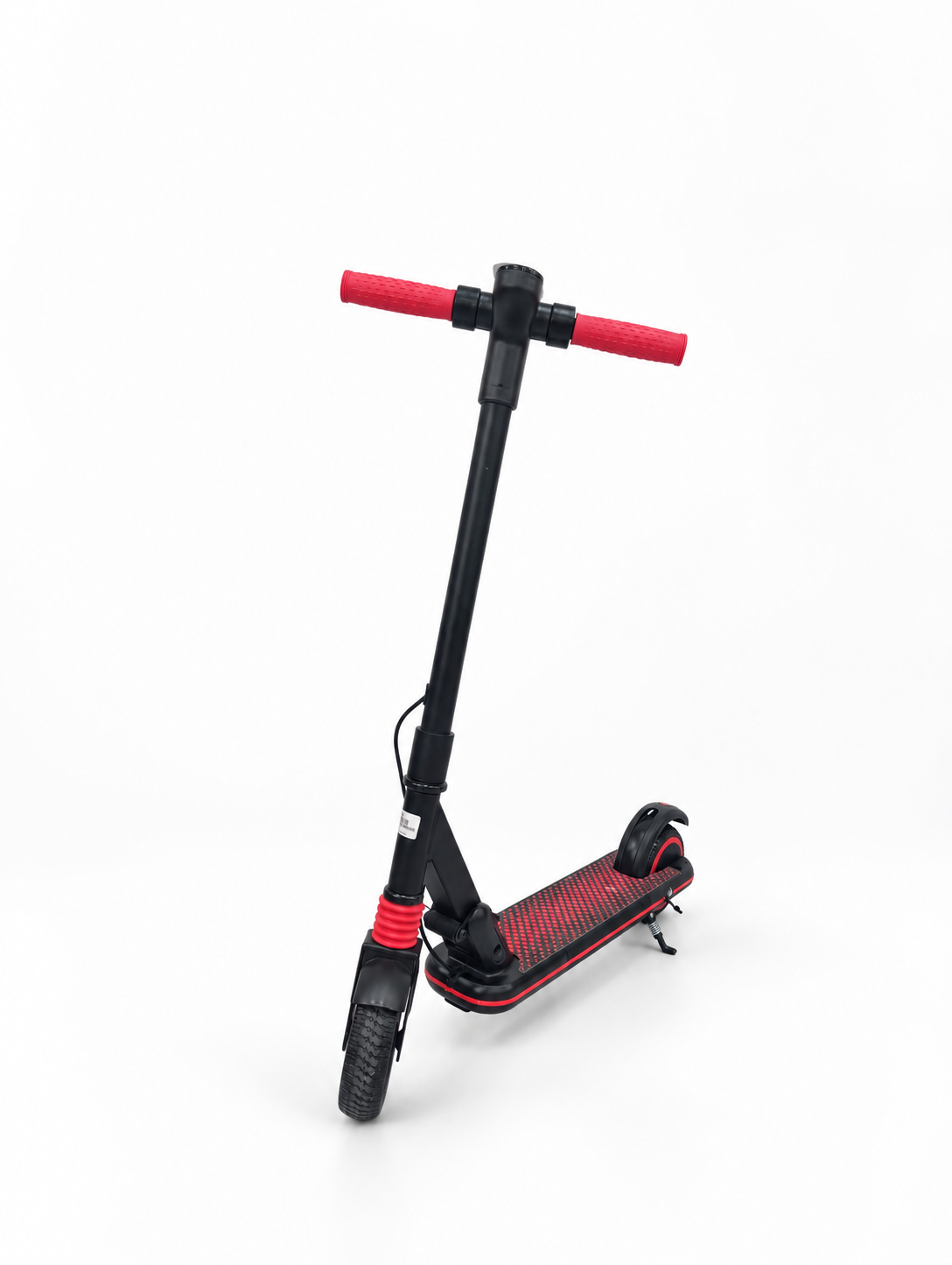 Red Kids Electric Stand Scooter – Front three-quarter view